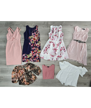 Dámsky letný mix veľkosť S/M - (UK 6-10, EU 34-38) CREAM - 5 kg balík second hand