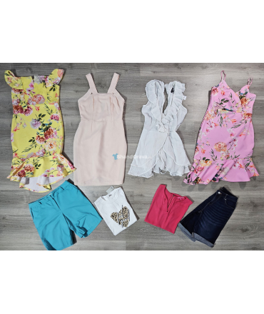 Dámsky letný mix veľkosť XL (UK 16-18, EU 44-46) CREAM - 5 kg balík second hand